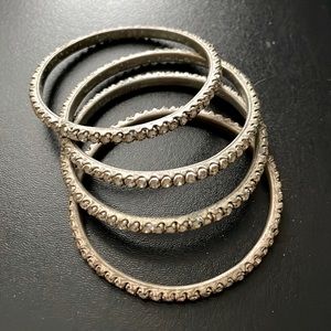 4 bangles (diamond studded)